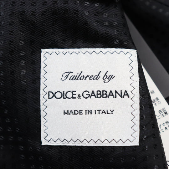 DOLCE&GABBANA Chester coat Outer: 97% wool, Outer: 3% elastane (polyurethane), Lining: 36% viscose (rayon), Lining: 34% acetate, Lining: 30% cupra Dark gray mens 46 Used Authentic