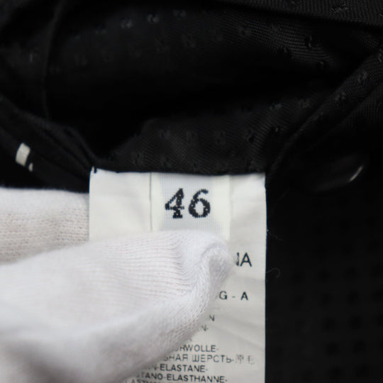 DOLCE&GABBANA Chester coat Outer: 97% wool, Outer: 3% elastane (polyurethane), Lining: 36% viscose (rayon), Lining: 34% acetate, Lining: 30% cupra Dark gray mens 46 Used Authentic