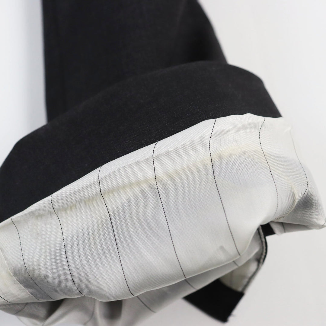 DOLCE&GABBANA Chester coat Outer: 97% wool, Outer: 3% elastane (polyurethane), Lining: 36% viscose (rayon), Lining: 34% acetate, Lining: 30% cupra Dark gray mens 46 Used Authentic