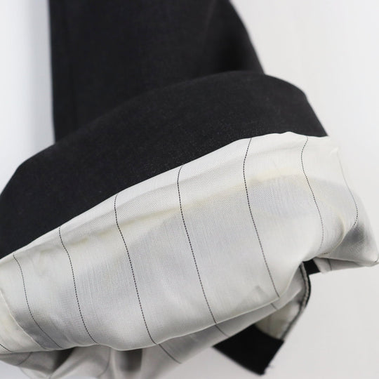 DOLCE&GABBANA Chester coat Outer: 97% wool, Outer: 3% elastane (polyurethane), Lining: 36% viscose (rayon), Lining: 34% acetate, Lining: 30% cupra Dark gray mens 46 Used Authentic