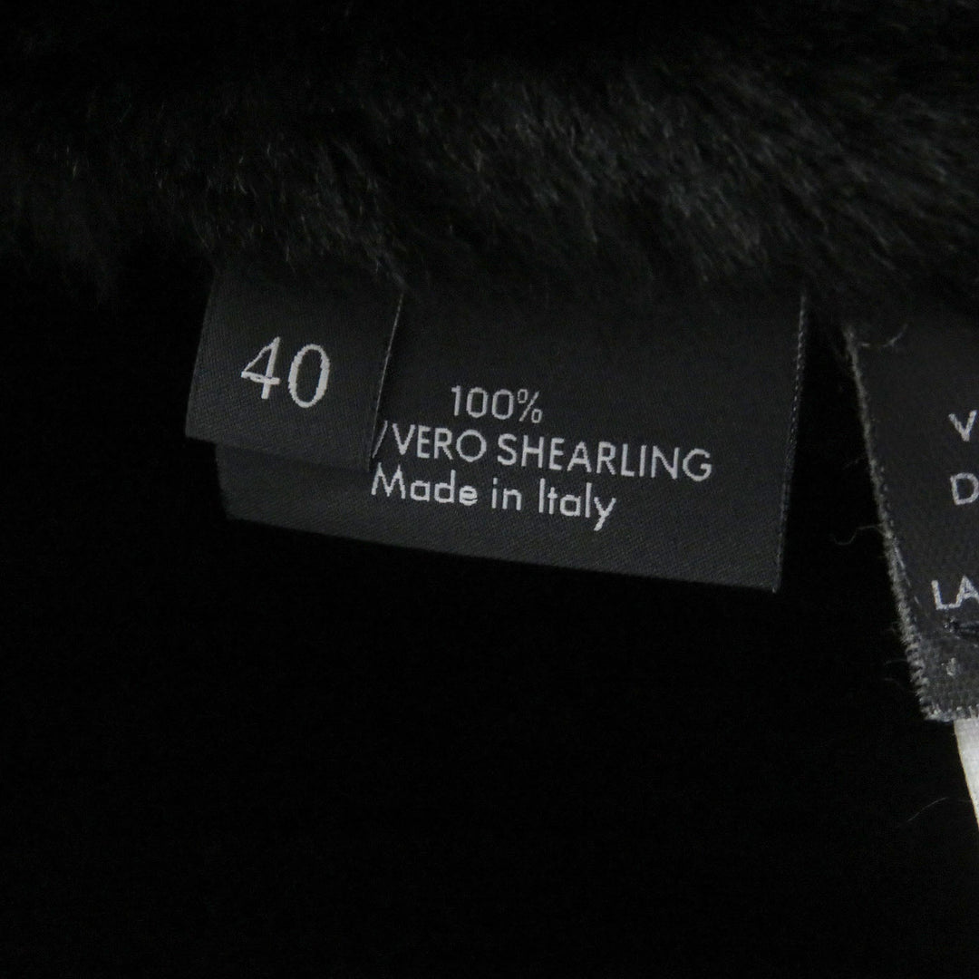 GUCCI Mouton jacket Main: Lamb leather, Fur: Fox, Part: 100% wool black Women 40 Used Authentic