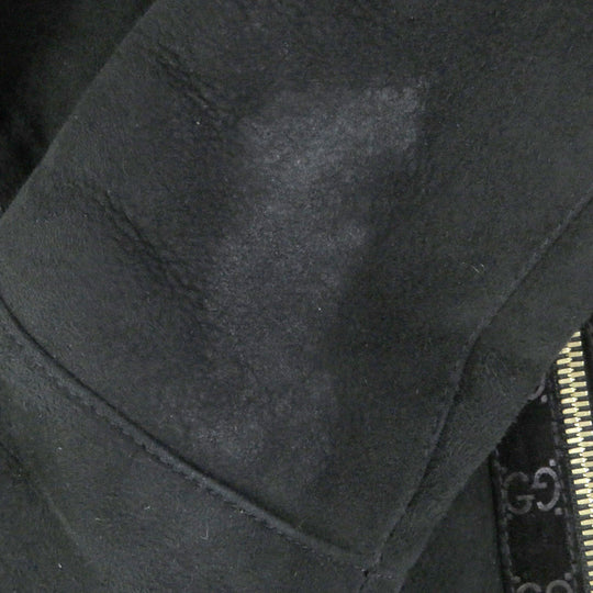 GUCCI Mouton jacket Main: Lamb leather, Fur: Fox, Part: 100% wool black Women 40 Used Authentic