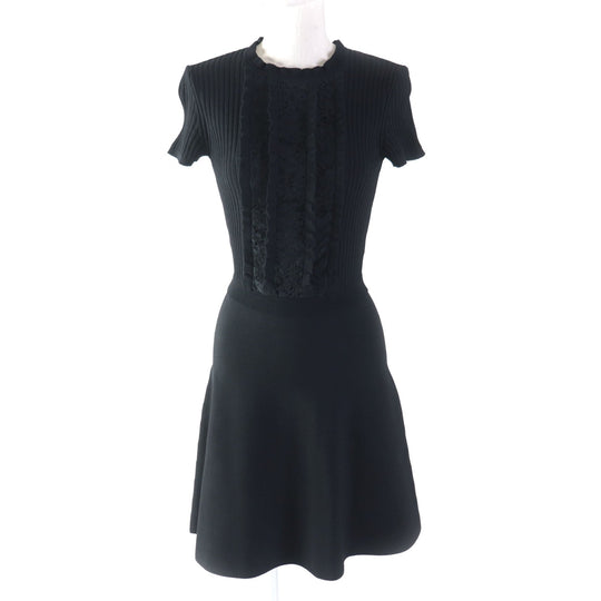 VALENTINO one piece MB3KD050336 Outer material: 83% viscose, Outer material: 17% rayon, Outer material: 71% cotton, Outer material: 21% rayon, Outer material: 8% nylon black Women S Used Authentic