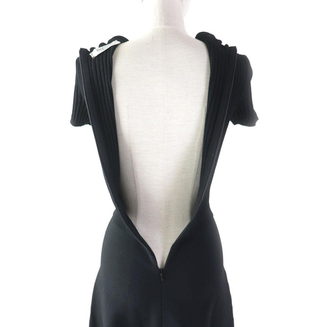 VALENTINO one piece MB3KD050336 Outer material: 83% viscose, Outer material: 17% rayon, Outer material: 71% cotton, Outer material: 21% rayon, Outer material: 8% nylon black Women S Used Authentic