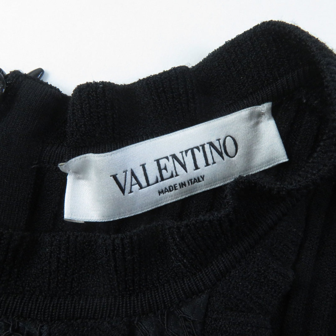 VALENTINO one piece MB3KD050336 Outer material: 83% viscose, Outer material: 17% rayon, Outer material: 71% cotton, Outer material: 21% rayon, Outer material: 8% nylon black Women S Used Authentic