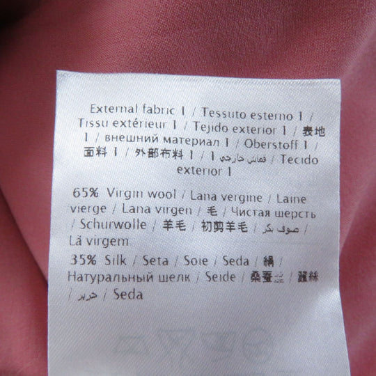 VALENTINO one piece PB3VAGZ6360 Outer: 65% wool, Outer: 35% silk, Lining: 91% silk, Lining: 9% polyurethane, Part: 100% nylon, Outer 2: 71% cotton, 21% rayon, 8% nylon pink Women 2 Used Authentic