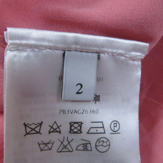 VALENTINO one piece PB3VAGZ6360 Outer: 65% wool, Outer: 35% silk, Lining: 91% silk, Lining: 9% polyurethane, Part: 100% nylon, Outer 2: 71% cotton, 21% rayon, 8% nylon pink Women 2 Used Authentic