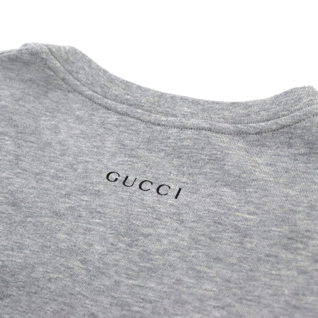 GUCCI Short sleeve T-shirt 548334 XJDAE Main: 100% cotton gray mens XXL Used Authentic