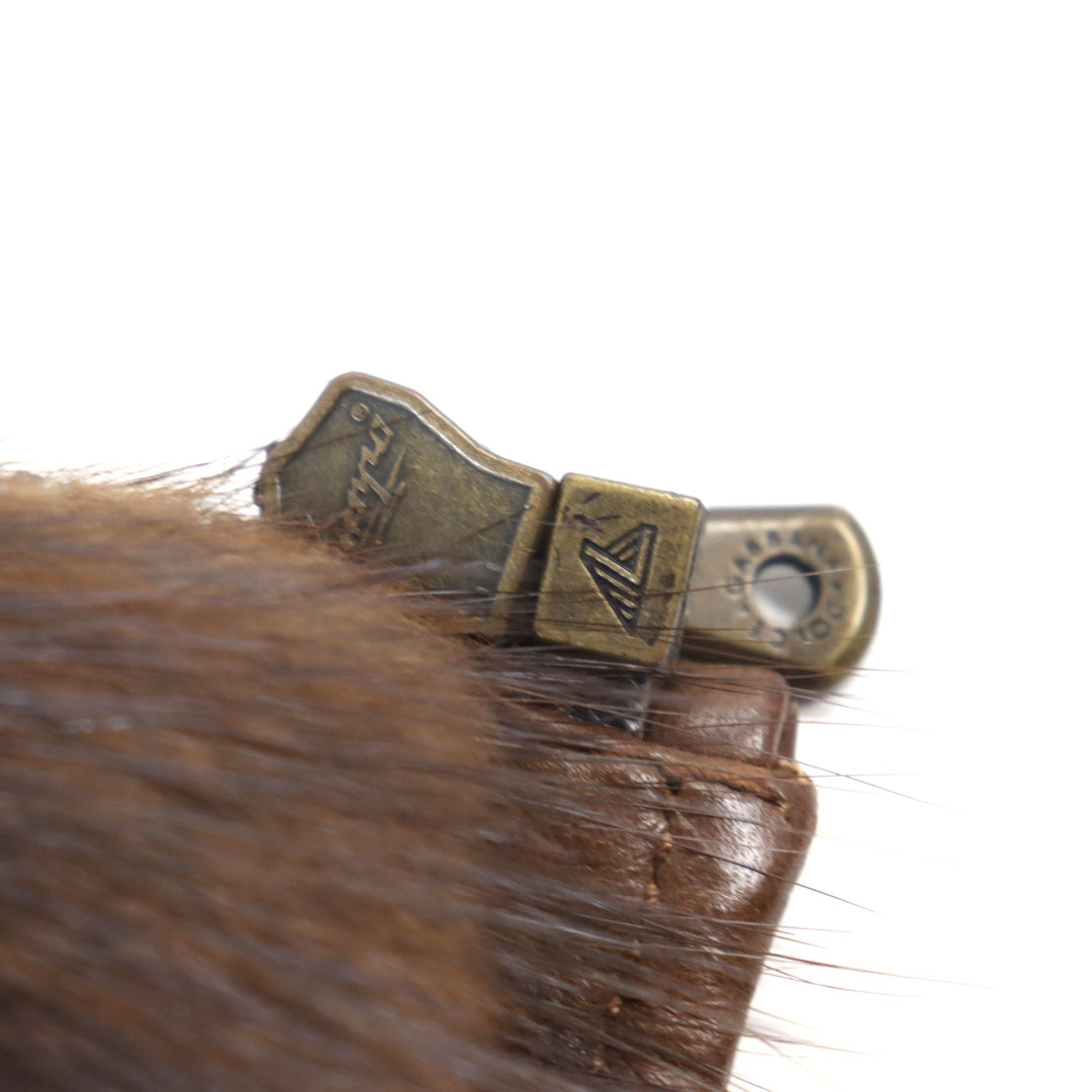 DOLCE&GABBANA leather jacket G9027L / G5004 Outer: 100% sheepskin; Lining: 100% muskrat Brown mens 48 Used Authentic