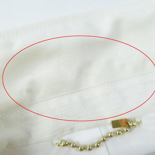 COACH Denim Jacket 81531 Outer: 60% cotton, Outer: 40% linen, Lining: 100% polyester white Women M Used Authentic