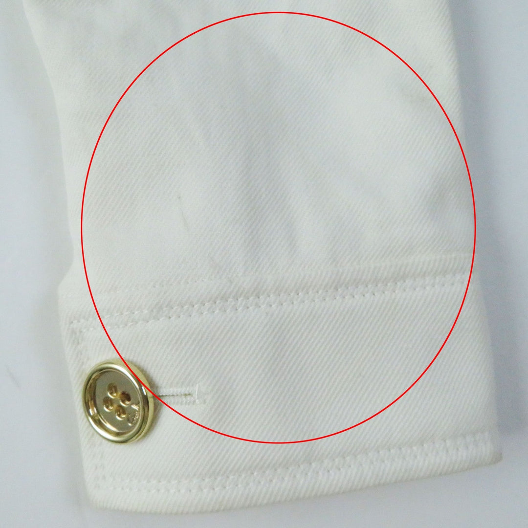 COACH Denim Jacket 81531 Outer: 60% cotton, Outer: 40% linen, Lining: 100% polyester white Women M Used Authentic