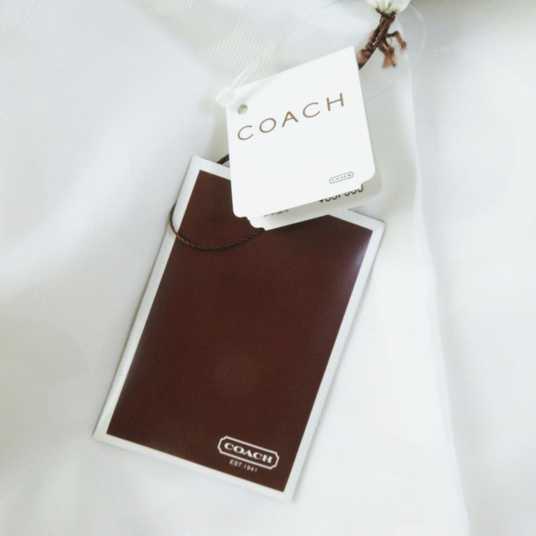 COACH Denim Jacket 81531 Outer: 60% cotton, Outer: 40% linen, Lining: 100% polyester white Women M Used Authentic