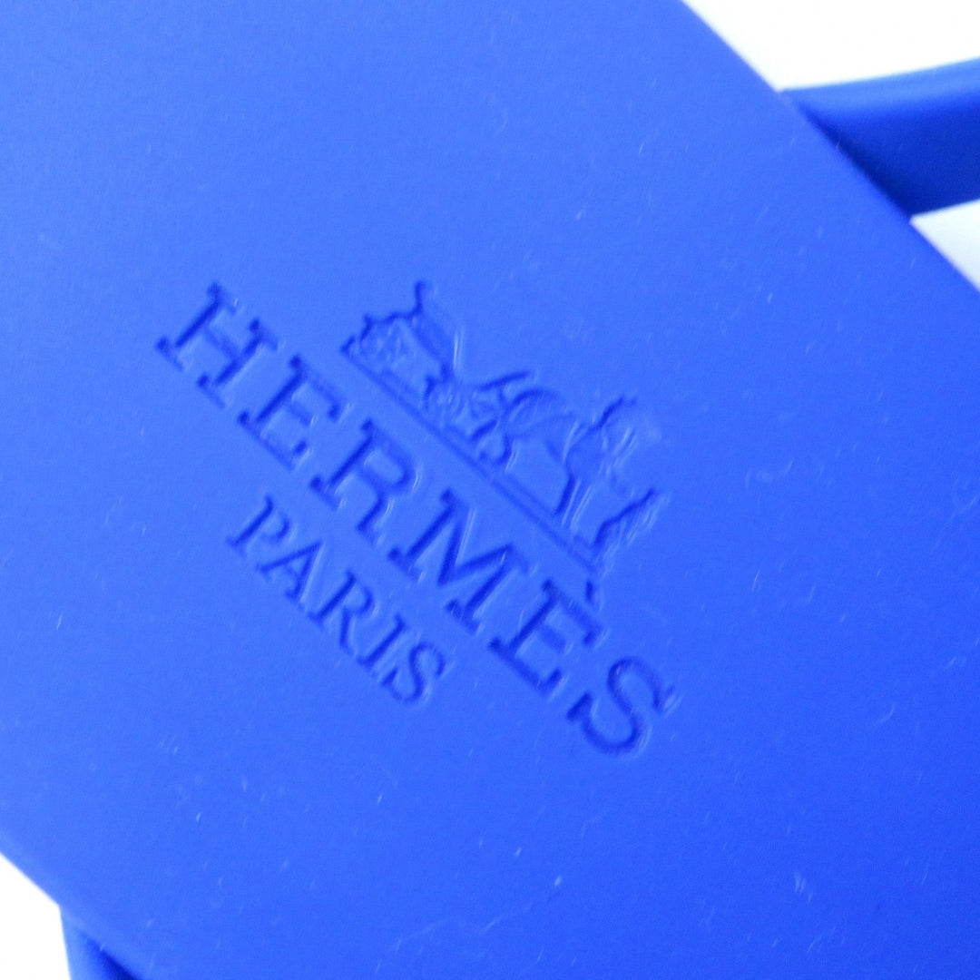 HERMES Sandals 221001Z Main: Rubber blue Egerie Women 36 Used Authentic