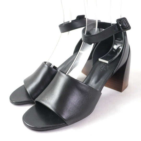 HERMES Sandals 201031Z Main: Leather black Women 36 Used Authentic