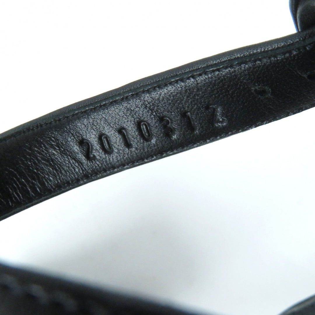 HERMES Sandals 201031Z Main: Leather black Women 36 Used Authentic