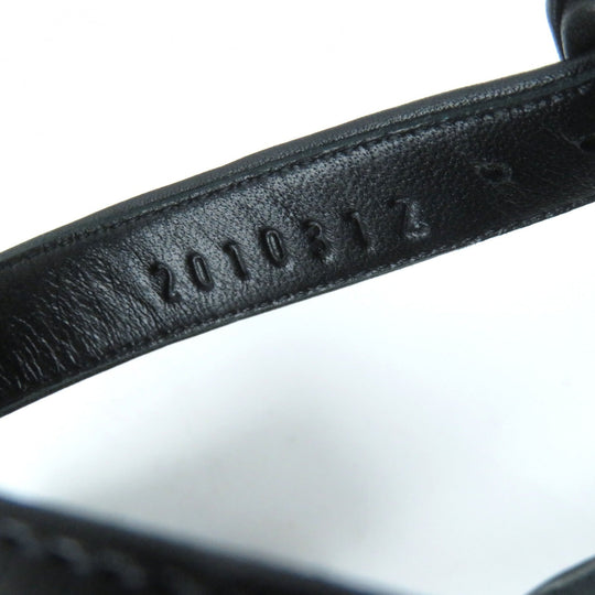 HERMES Sandals 201031Z Main: Leather black Women 36 Used Authentic