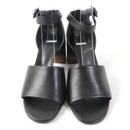 HERMES Sandals 201031Z Main: Leather black Women 36 Used Authentic