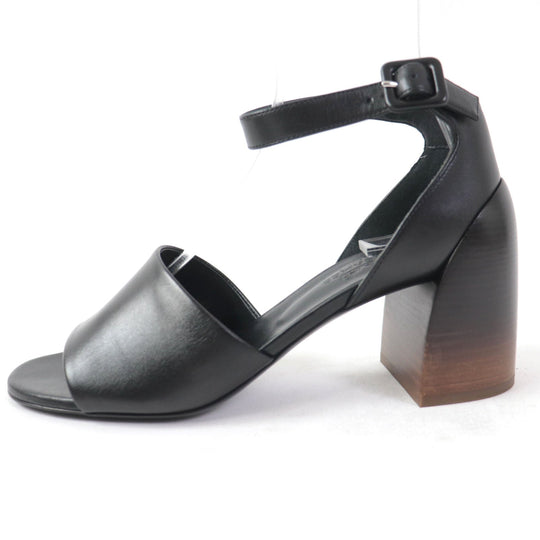 HERMES Sandals 201031Z Main: Leather black Women 36 Used Authentic