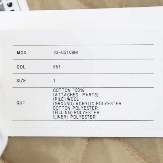 Sacai coat 23-03109 M Outer: 100% cotton, pile: 100% wool, ground: 55% acrylic, 45% polyester, padding: 100% polyester, lining: 100% polyester khaki Canvas Parka Siberian Canvas Hoodie Siberian Coat mens 1 Used Authentic