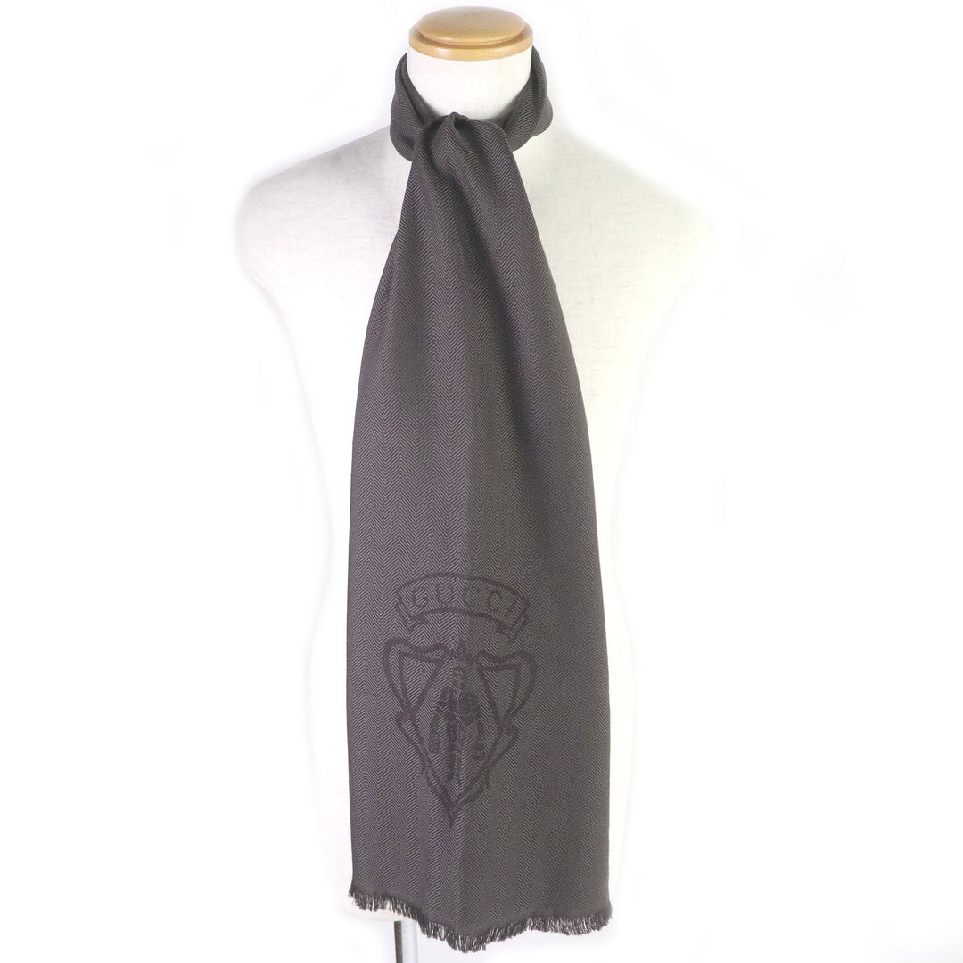 GUCCI Scarf Main: 100% wool Brown mens Used Authentic