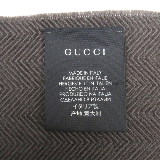 GUCCI Scarf Main: 100% wool Brown mens Used Authentic