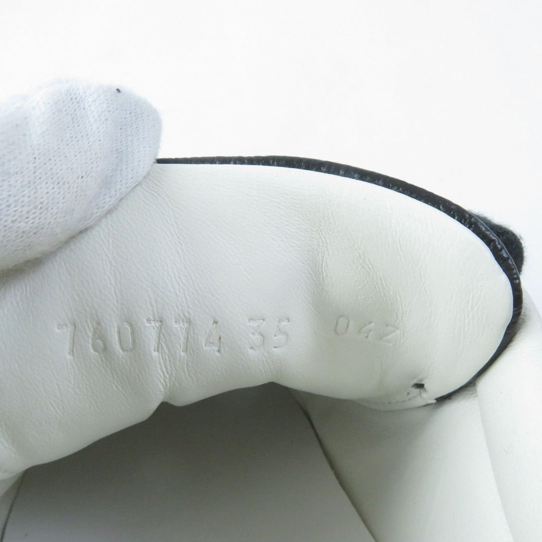 GUCCI Low cut sneakers 760774 Main: Leather black Ace Web stripe women's sneakers Women 35 Used Authentic