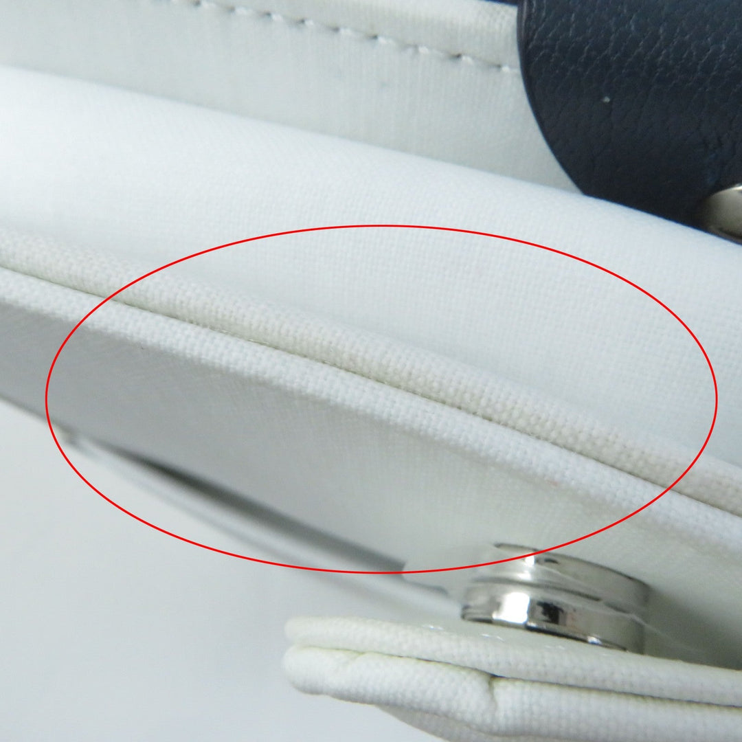 Maison Margiela Shoulder Bag SB1WD0002 Main: Leather Navy white NEW LOCK New Lock Horizontal Women Used Authentic