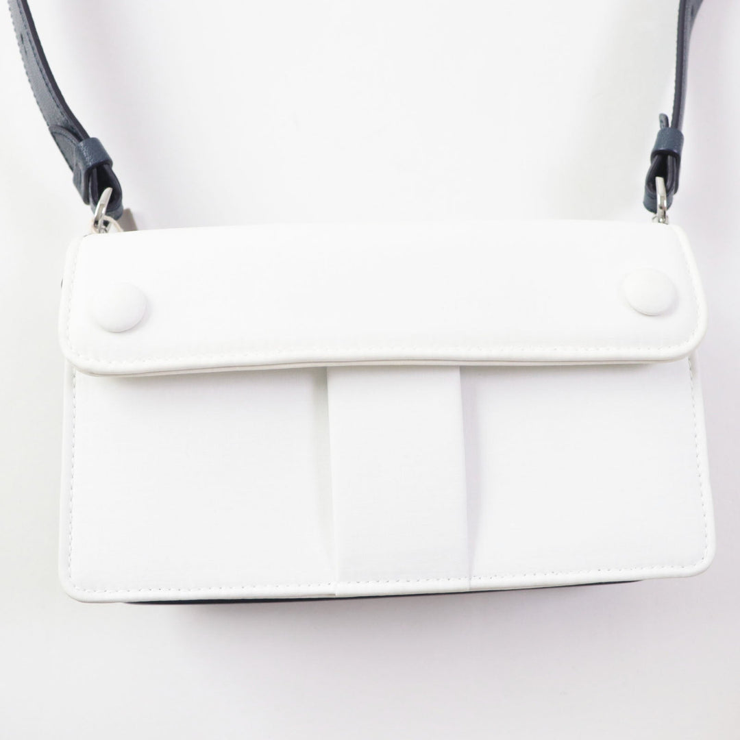 Maison Margiela Shoulder Bag SB1WD0002 Main: Leather Navy white NEW LOCK New Lock Horizontal Women Used Authentic