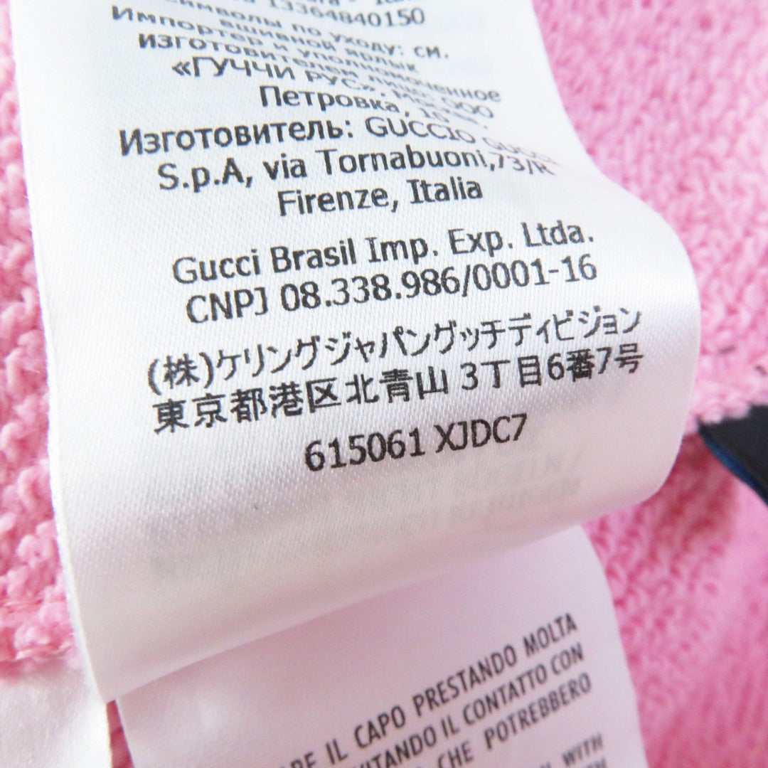 GUCCI Hoodie 615061 Outer: 100% cotton, Part: 100% polyester pink Women XS Used Authentic