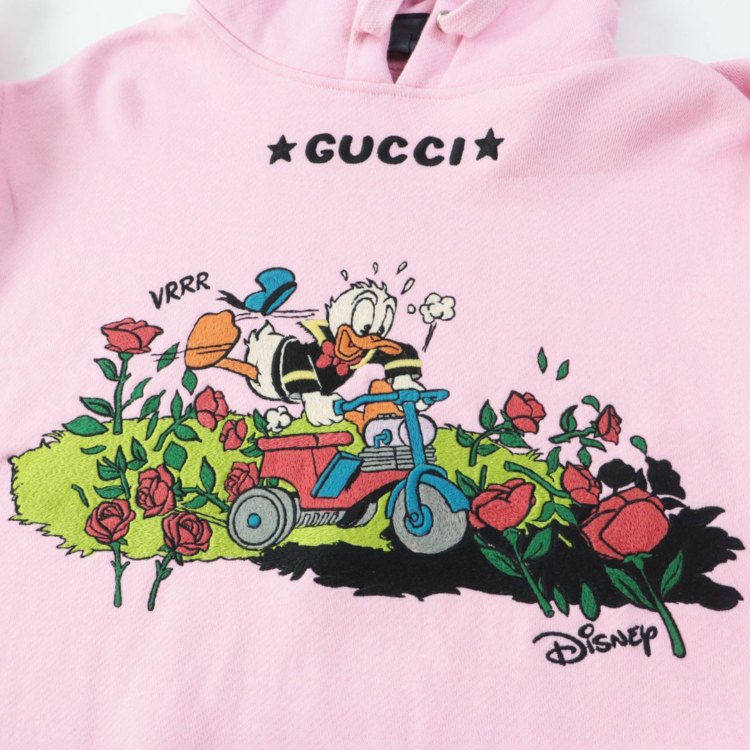 GUCCI Hoodie 615061 Outer: 100% cotton, Part: 100% polyester pink Women XS Used Authentic