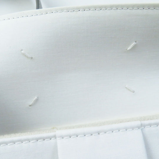 Maison Margiela Shoulder Bag SB1WD0002 Main: Leather Gray white NEW LOCK New Lock Horizontal Women Used Authentic