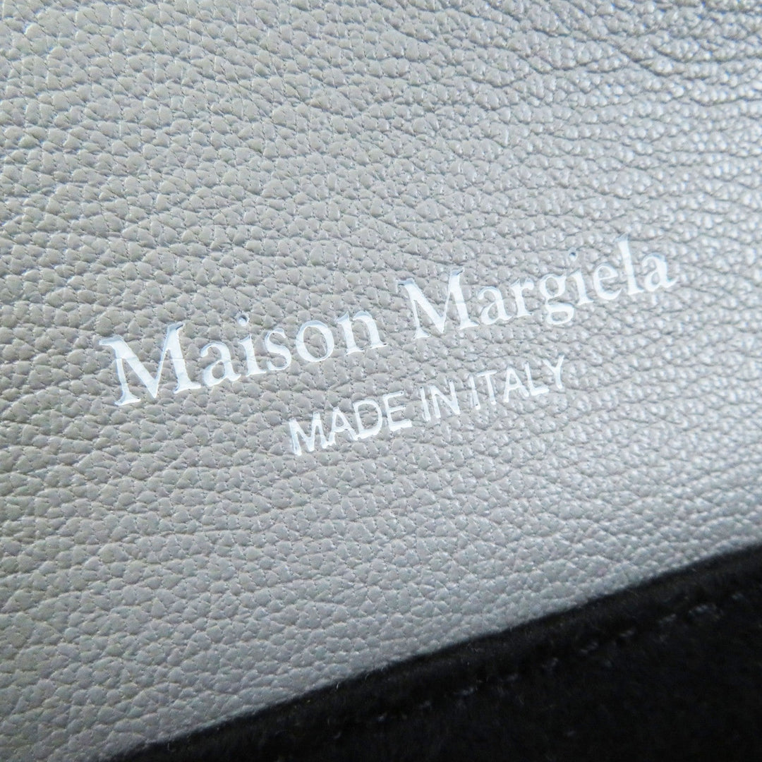 Maison Margiela Shoulder Bag SB1WD0002 Main: Leather Gray white NEW LOCK New Lock Horizontal Women Used Authentic