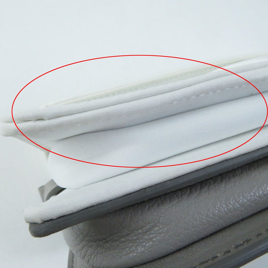 Maison Margiela Shoulder Bag SB1WD0002 Main: Leather Gray white NEW LOCK New Lock Horizontal Women Used Authentic