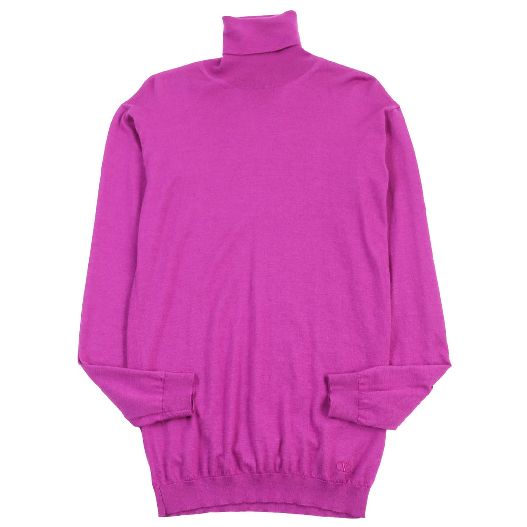VALENTINO sweater UB3KC17A5S7 Main: 70% cashmere, Main: 30% silk, Part: 100% polyester, Part: 100% rayon pink mens S Used Authentic