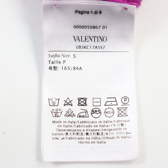 VALENTINO sweater UB3KC17A5S7 Main: 70% cashmere, Main: 30% silk, Part: 100% polyester, Part: 100% rayon pink mens S Used Authentic