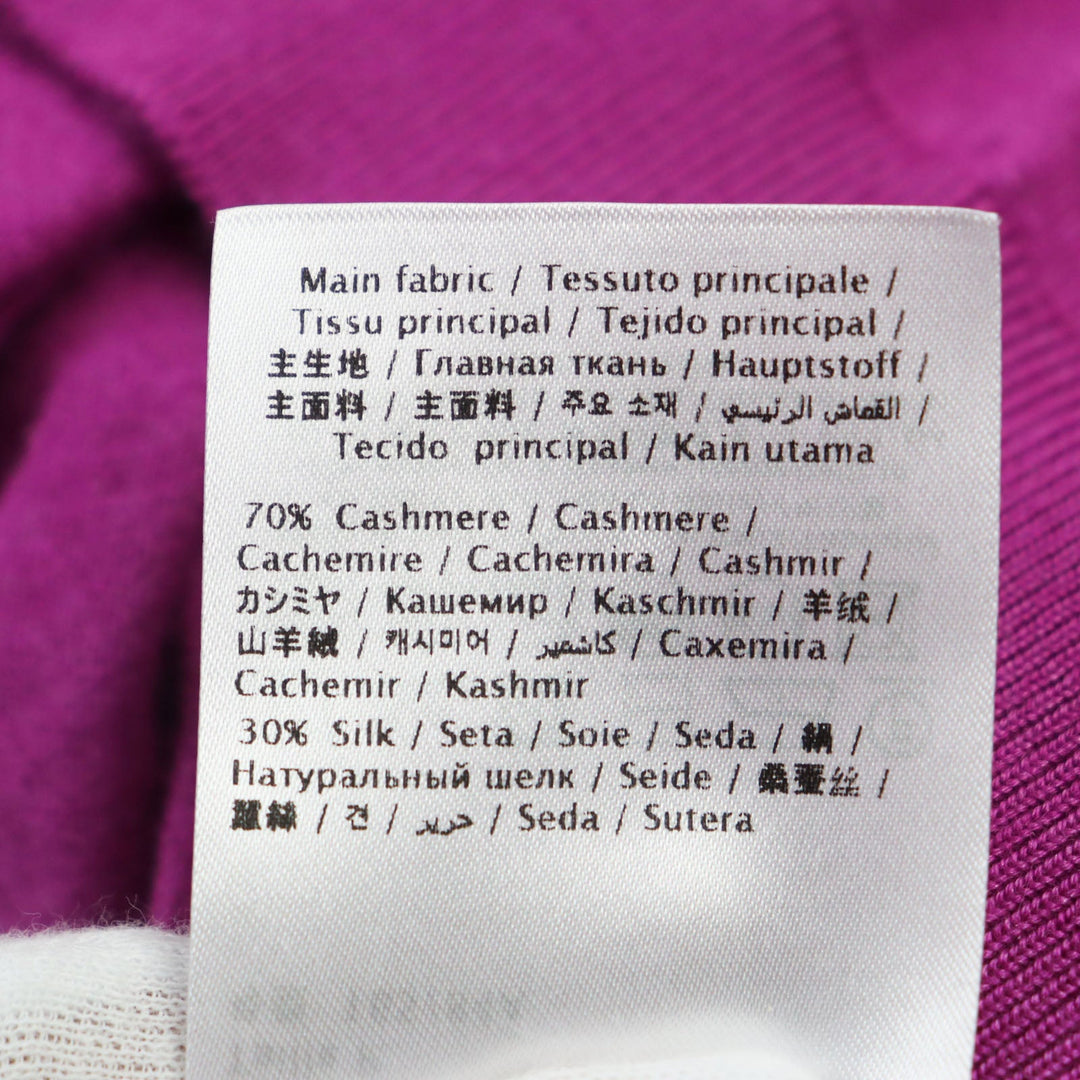 VALENTINO sweater UB3KC17A5S7 Main: 70% cashmere, Main: 30% silk, Part: 100% polyester, Part: 100% rayon pink mens S Used Authentic