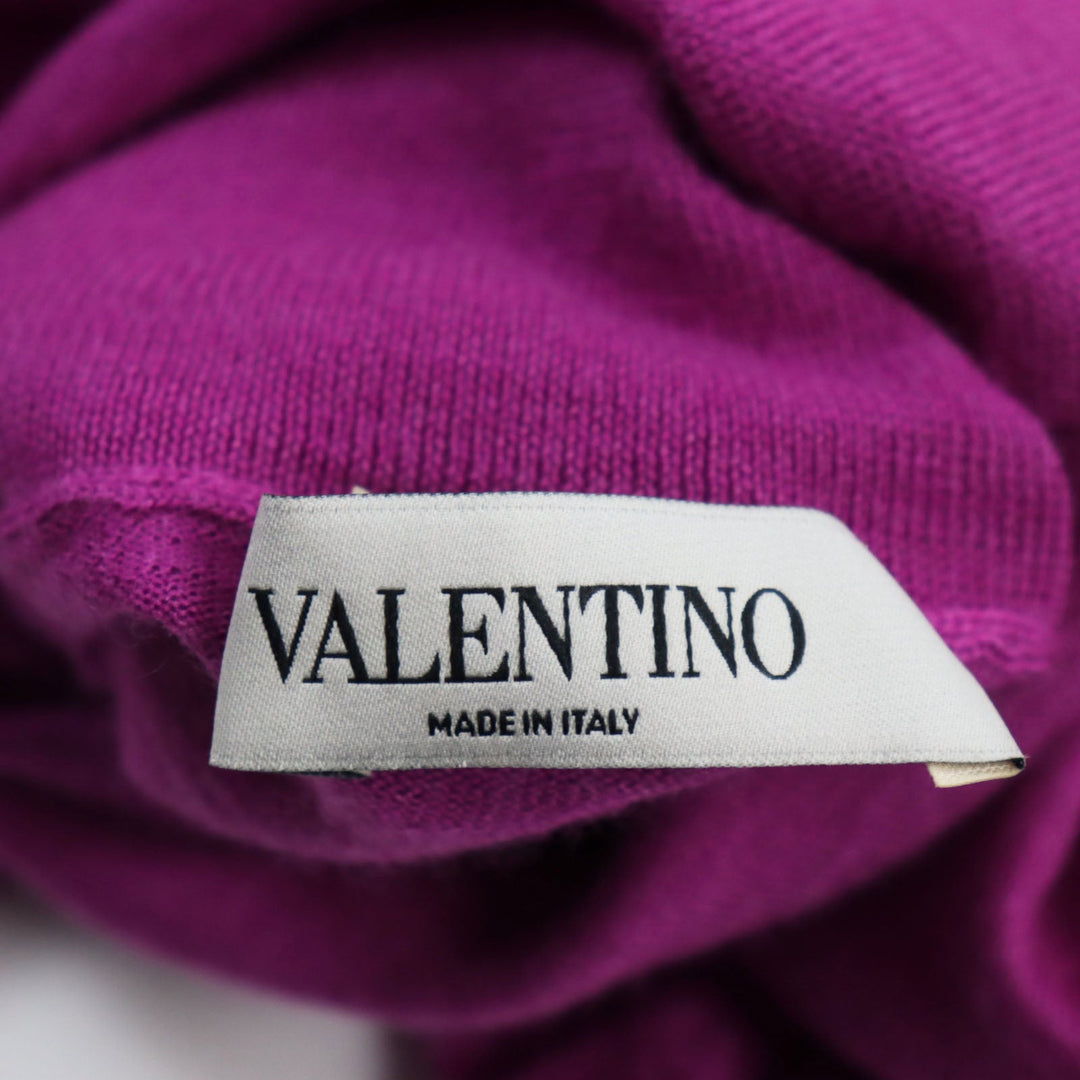 VALENTINO sweater UB3KC17A5S7 Main: 70% cashmere, Main: 30% silk, Part: 100% polyester, Part: 100% rayon pink mens S Used Authentic