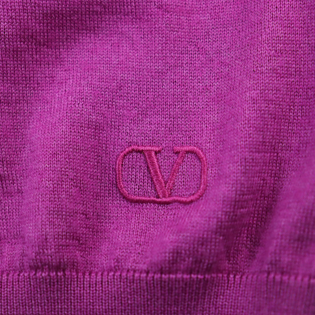 VALENTINO sweater UB3KC17A5S7 Main: 70% cashmere, Main: 30% silk, Part: 100% polyester, Part: 100% rayon pink mens S Used Authentic