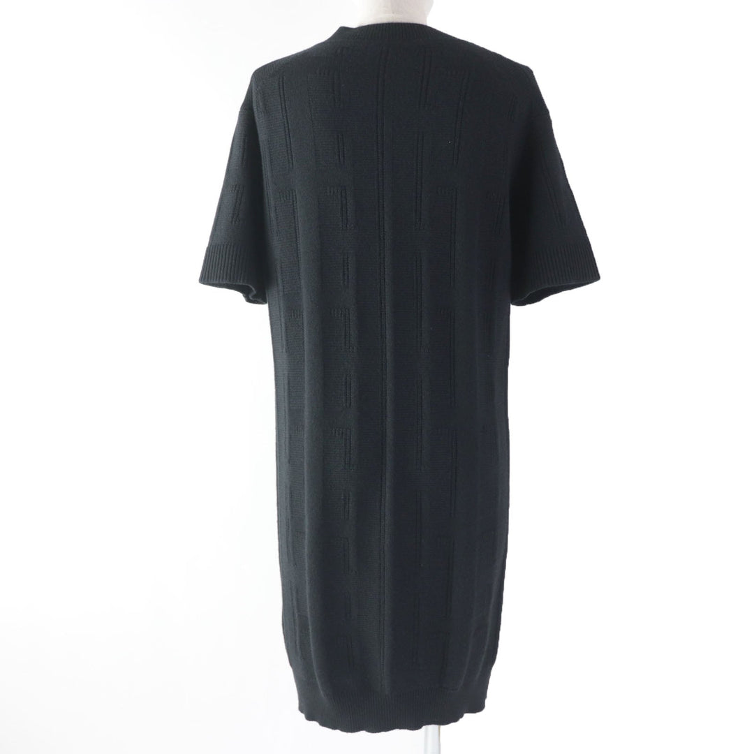 HERMES one piece Main: 100% wool black Women 34 Used Authentic