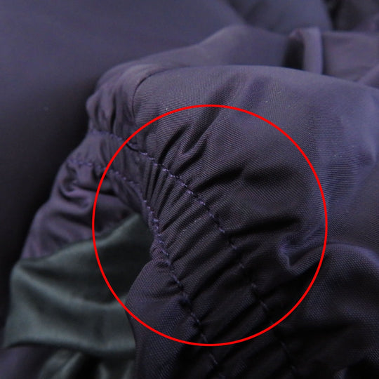 COACH down coat F57028 Main: 100% nylon, Lining: 100% nylon, Filling: 50% down, Filling: 50% feather, Part: leather, Fur: lamb fur purple Women XS Used Authentic