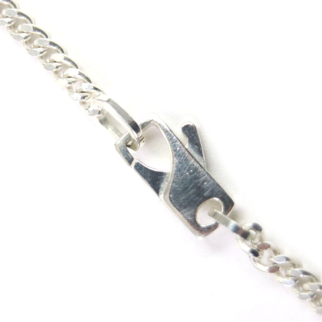 GUCCI Necklace Main�FAG925 Silver Cutout G mens Used Authentic