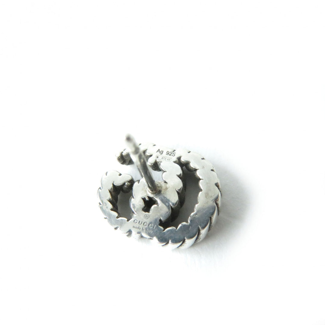 GUCCI Pierce 627755 Main�FAG925 Silver Twist Torsion GG Marmont Double G Pierce Women(Unisex) Used Authentic