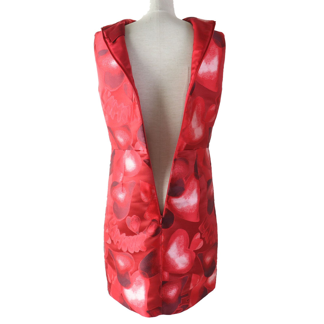 VALENTINO one piece JB3VA3J01YP Outer: 72% polyester, Outer: 28% silk, Lining: 100% silk, Lining: Red L'Amour Women 4 Used Authentic