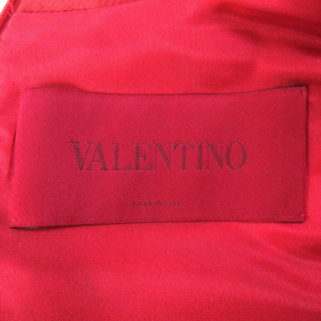 VALENTINO one piece JB3VA3J01YP Outer: 72% polyester, Outer: 28% silk, Lining: 100% silk, Lining: Red L'Amour Women 4 Used Authentic