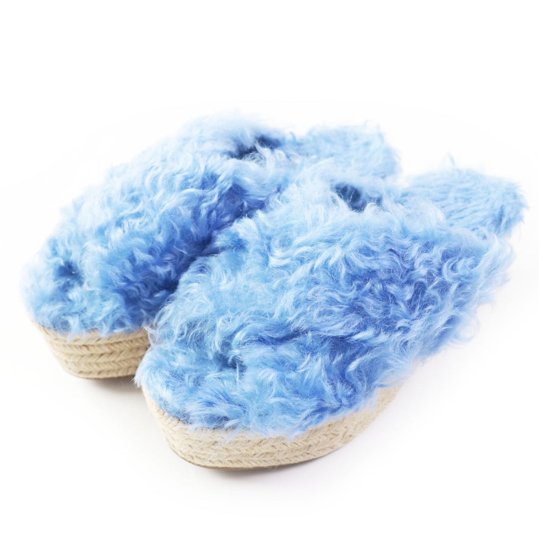 MIUMIU Sandals 5XX071 Main: Eco fur Light blue Women 35 Used Authentic