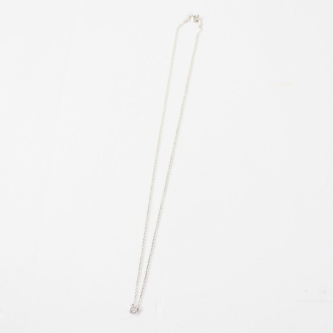 TIFFANY&Co. Necklace Main: SV925, Part: Diamond Silver By the yard Women Used Authentic