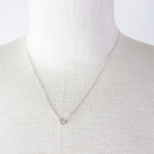 TIFFANY&Co. Necklace Main: SV925, Part: Diamond Silver By the yard Women Used Authentic