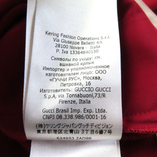 GUCCI Pants 624953 Main: 54% silk, Main: 46% wool, Part: 100% polyester Red Women 40 Used Authentic