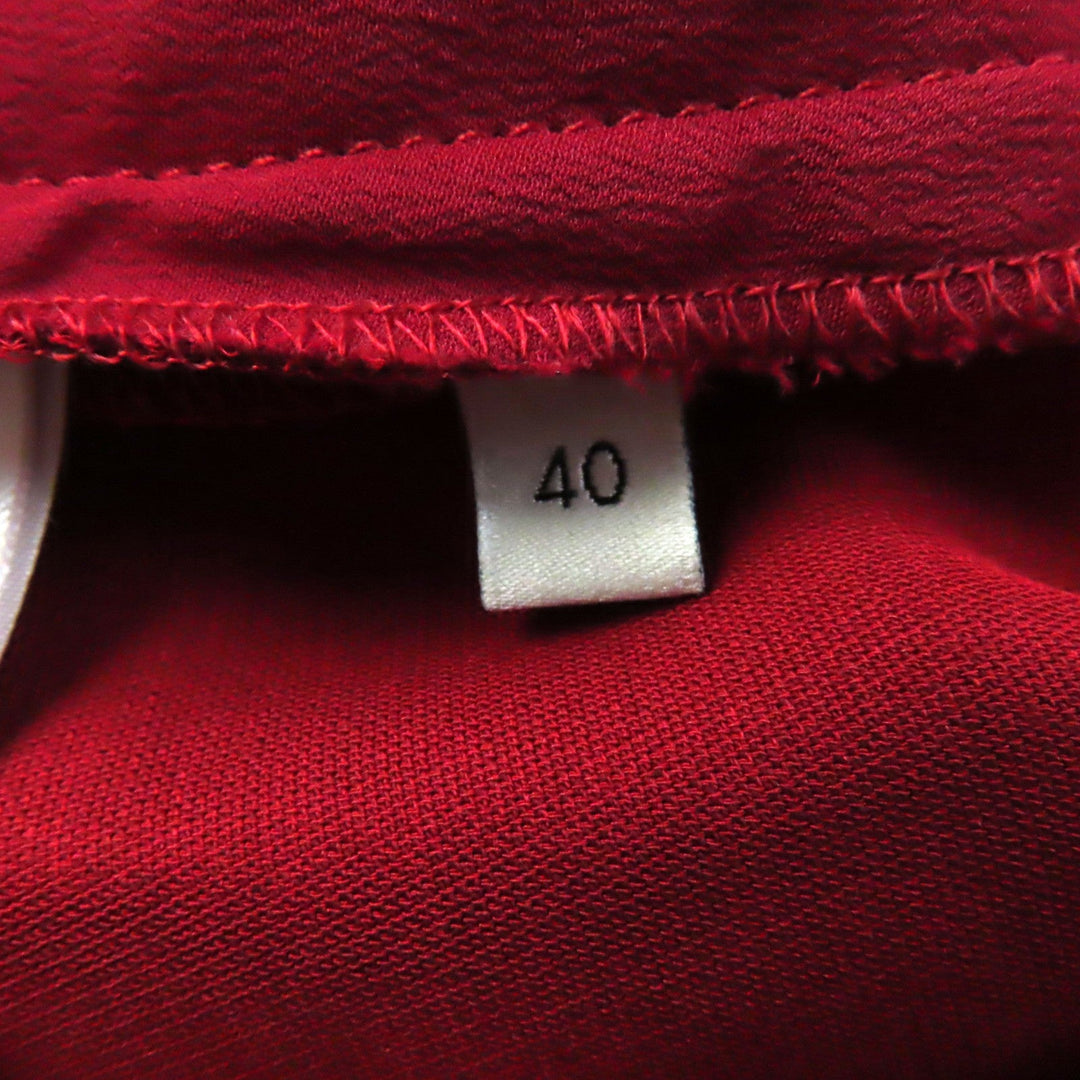 GUCCI Pants 624953 Main: 54% silk, Main: 46% wool, Part: 100% polyester Red Women 40 Used Authentic