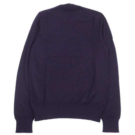 DOLCE&GABBANA knit Main: 100% cashmere purple mens 48 Used Authentic